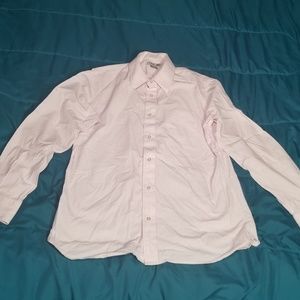 Dress shirt button up pink with white urban up